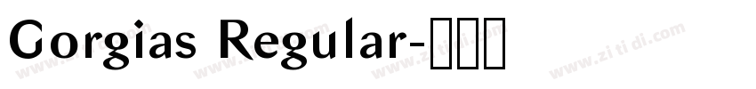 Gorgias Regular字体转换